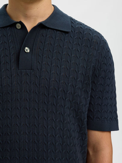 Polo Malha Azul Selected SS26 Selected
