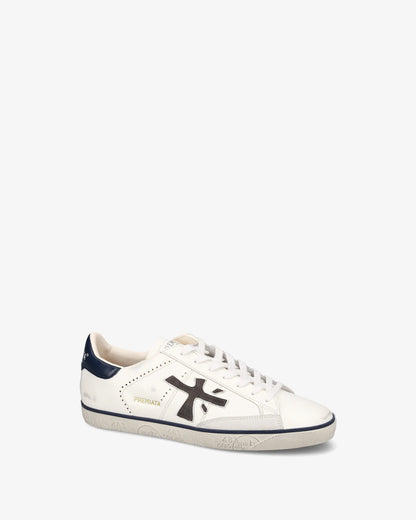 Sapatilhas Premiata Steven Branca SS26 Premiata