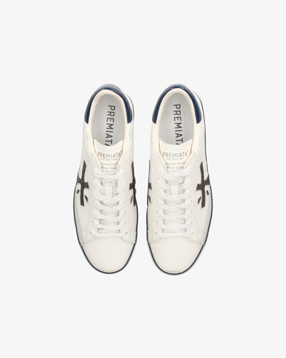 Sapatilhas Premiata Steven Branca SS26 Premiata