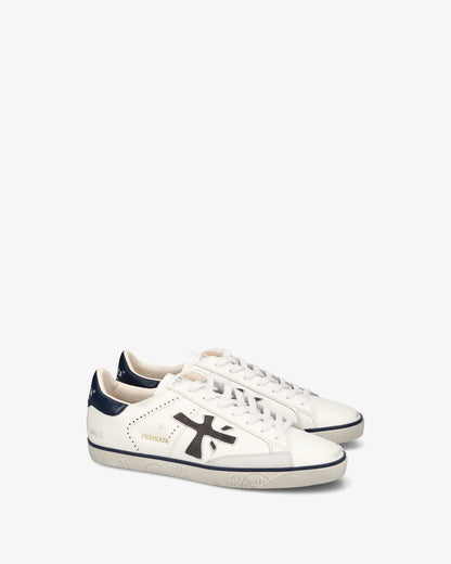 Sapatilhas Premiata Steven Branca SS26 Premiata