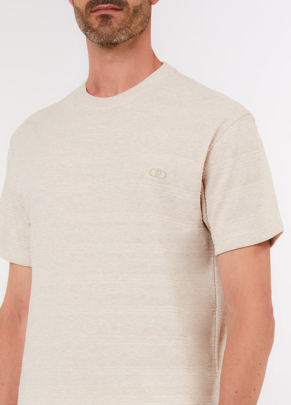 T-shirt Mesclada Bege