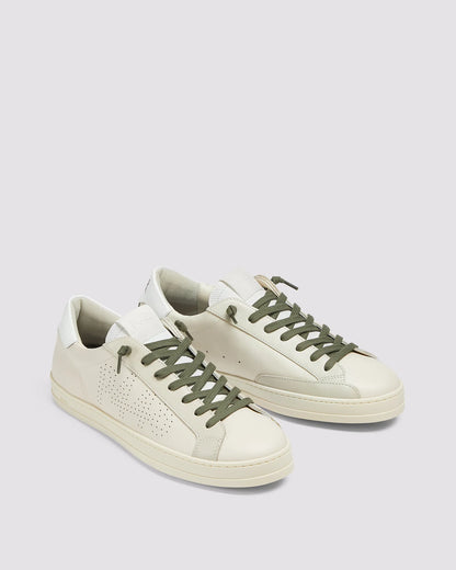 Sapatilhas P448 Bege e Brancas - John Cream Army P448