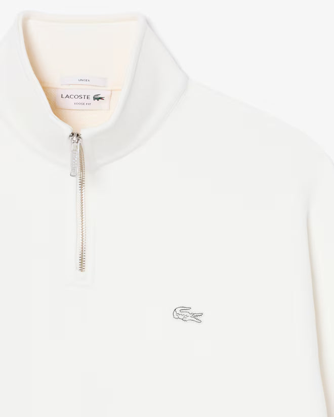 Sweatshirt de Meia-Gola Lacoste Branco Lacoste