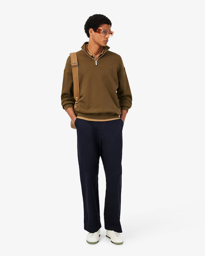 Sweatshirt de Meia-Gola Lacoste Castanho Lacoste