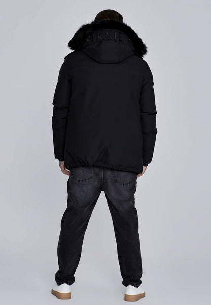 Casaco de Capuz Preto SikSilk