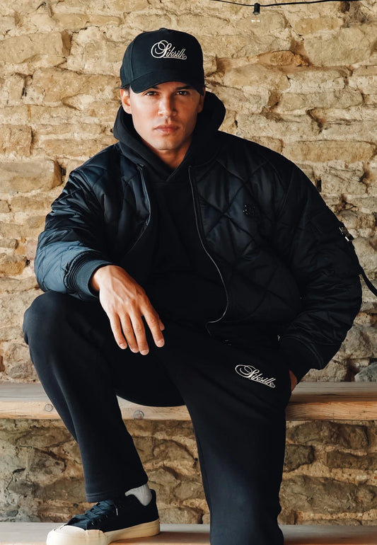 Casaco Bomber Preto SikSilk FW25