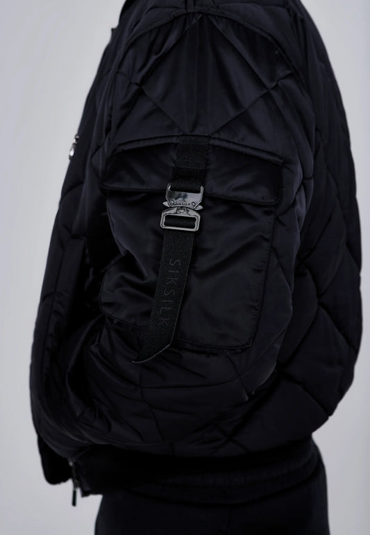 Casaco Bomber Preto SikSilk FW25