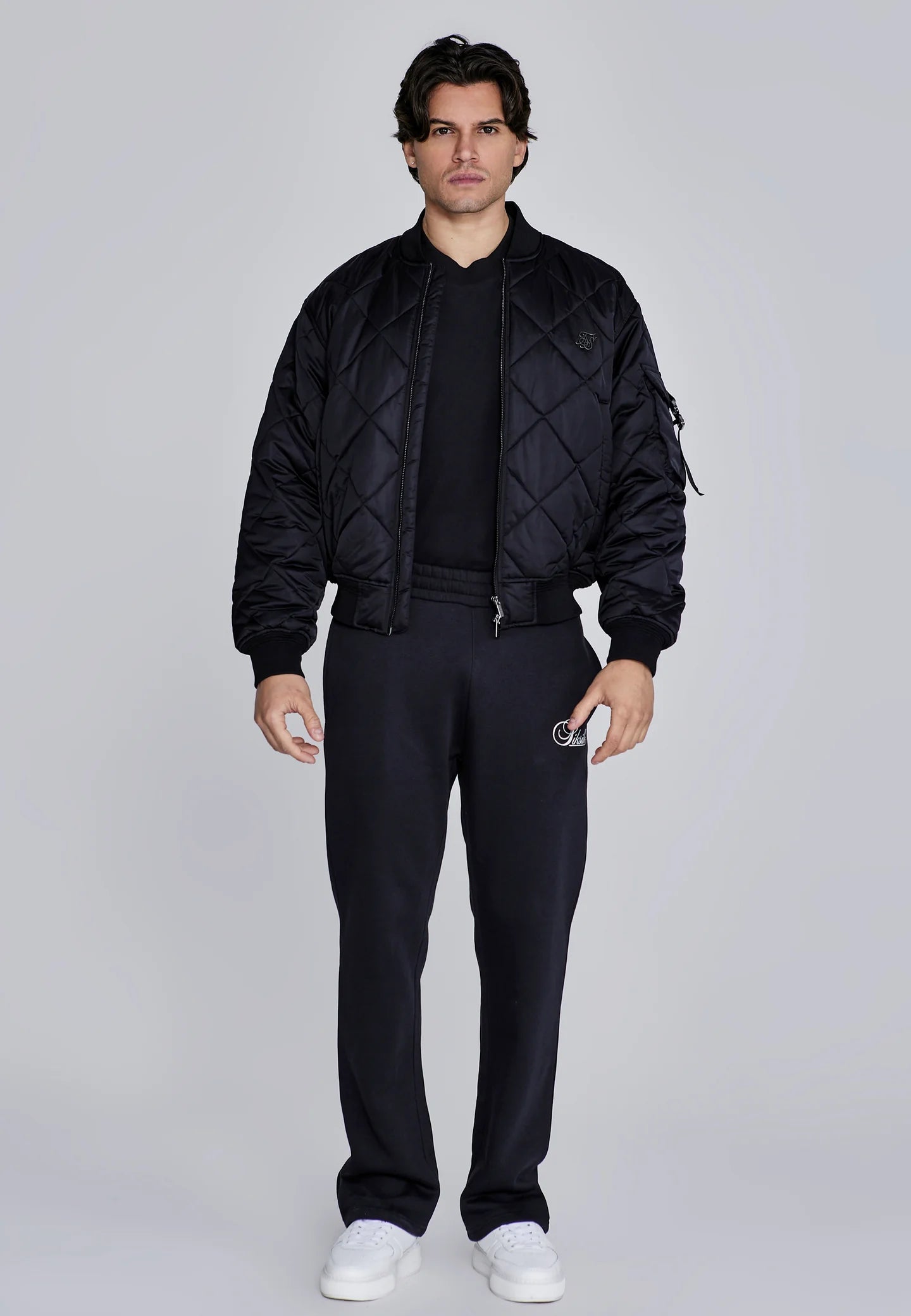 Casaco Bomber Preto SikSilk FW25