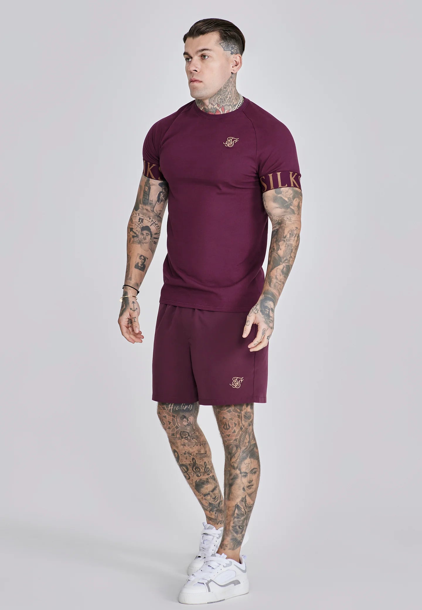 T-shirt Bordô SikSilk FW25