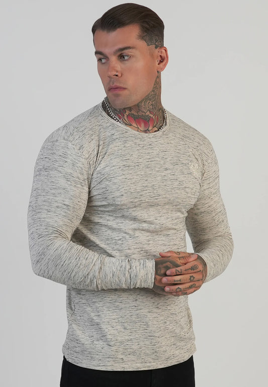 T-Shirt de Manga Comprida Mesclada SikSilk FW25