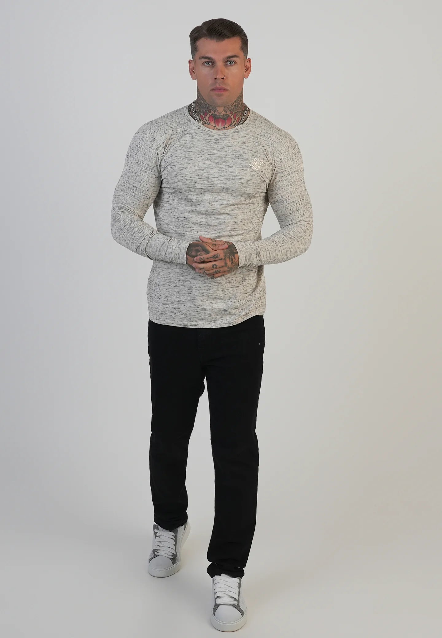 T-Shirt de Manga Comprida Mesclada SikSilk FW25