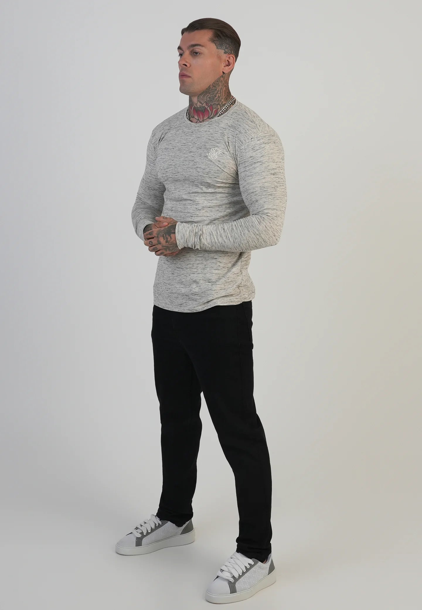 T-Shirt de Manga Comprida Mesclada SikSilk FW25