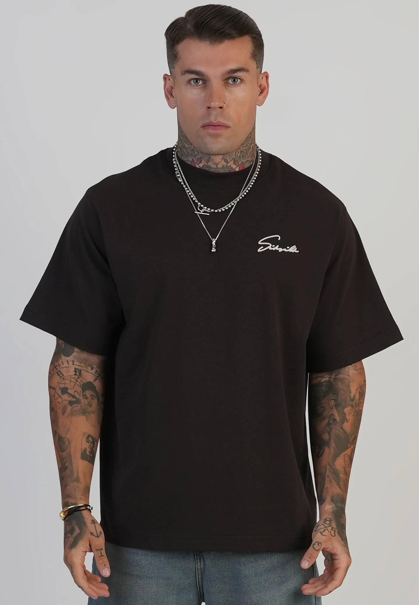 T-shirt Castanha SikSilk FW25