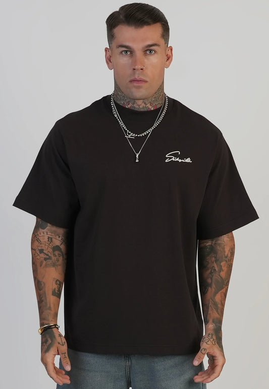 T-shirt Castanha SikSilk FW25