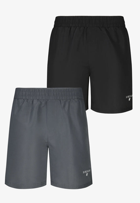 Conjunto de Dois Calções Pretos e Cinzas