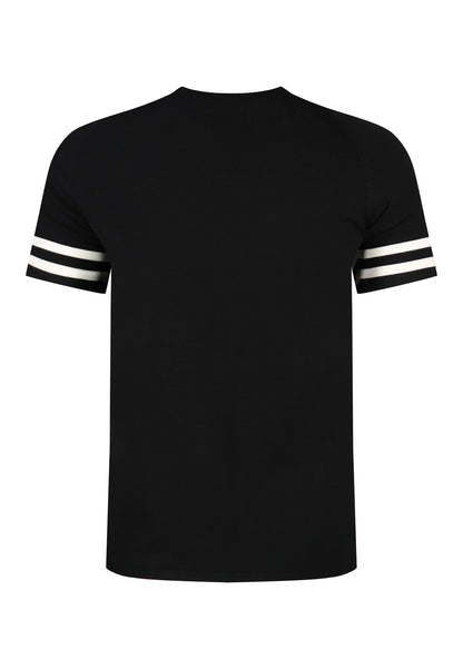 T-shirt Preta com Detalhes em Branco SikSilk
