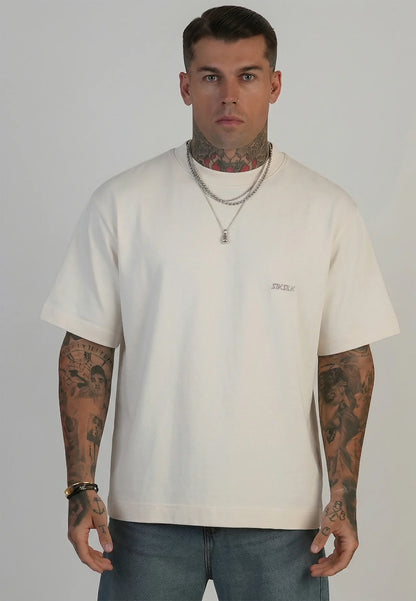 T-shirt Bege Estampada SikSilk