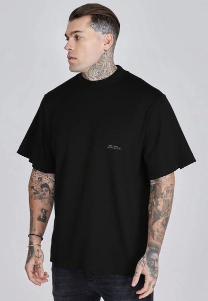 T-shirt Preta Estampada SikSilk