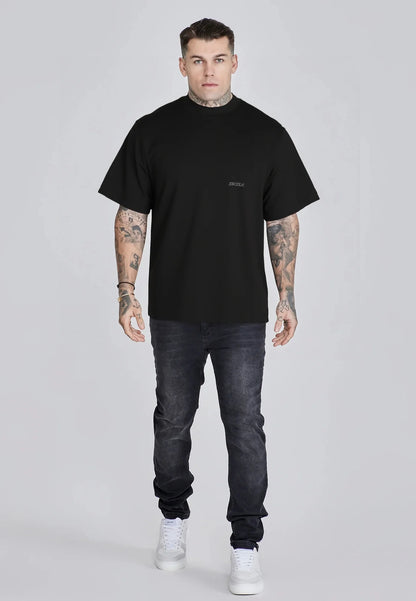 T-shirt Preta Estampada SikSilk