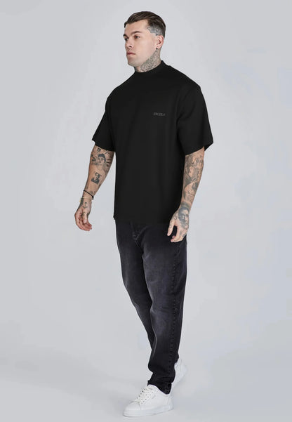T-shirt Preta Estampada SikSilk