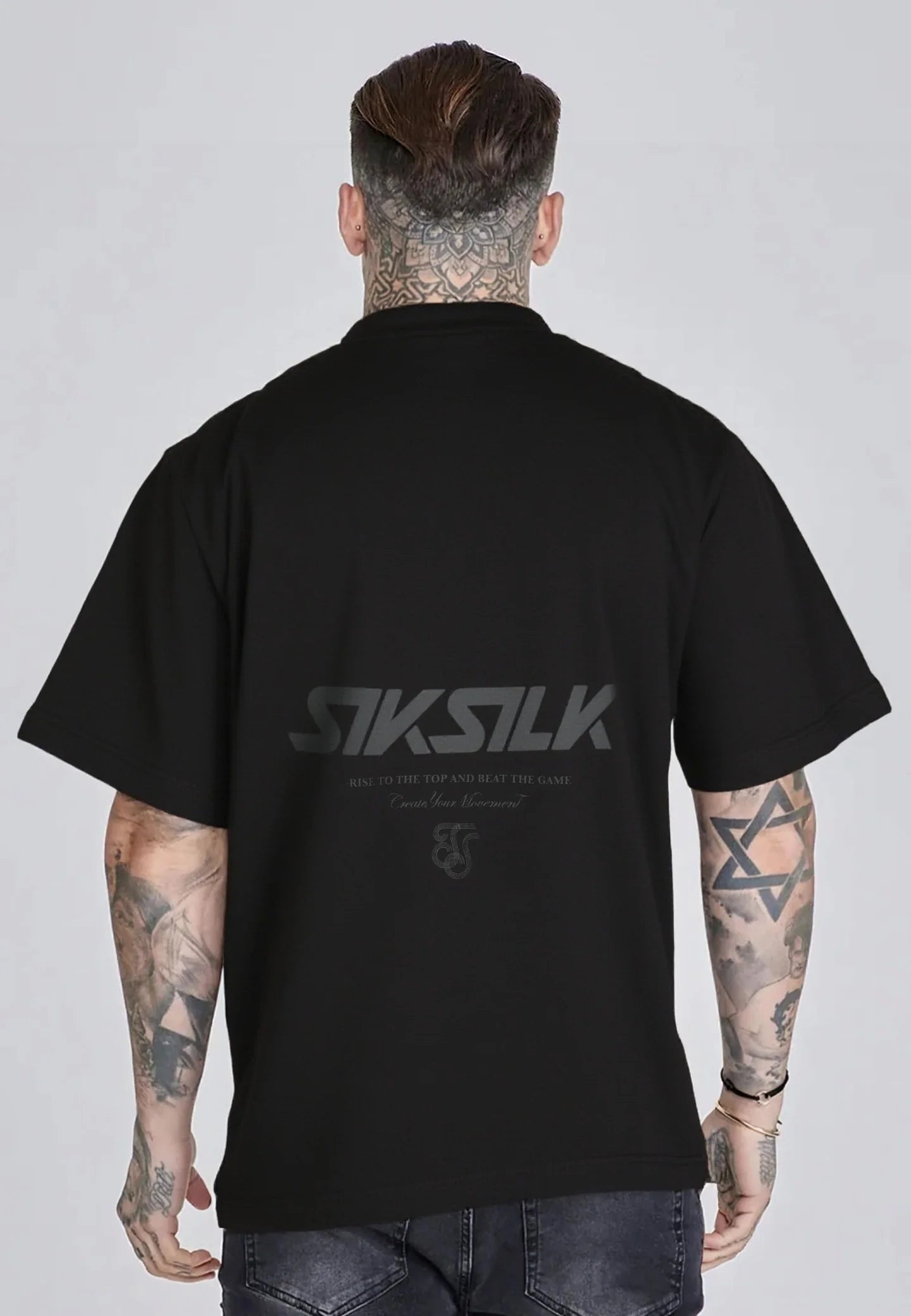 T-shirt Preta Estampada