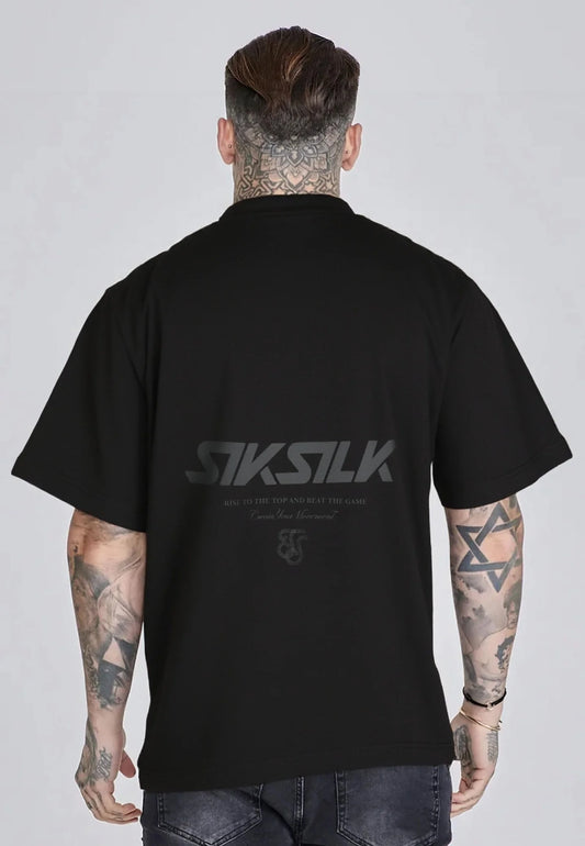 T-shirt Preta Estampada