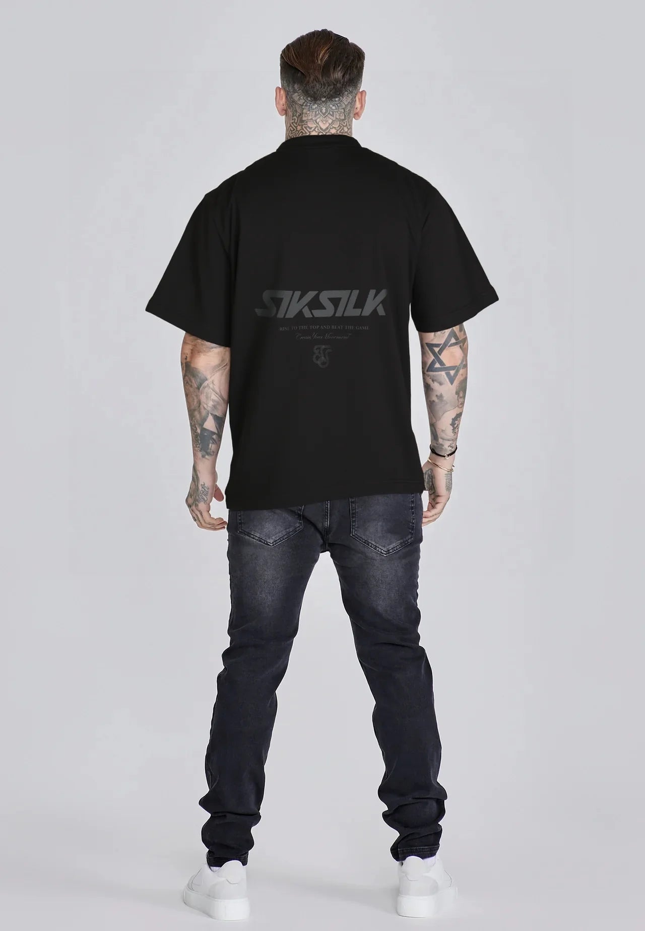 T-shirt Preta Estampada