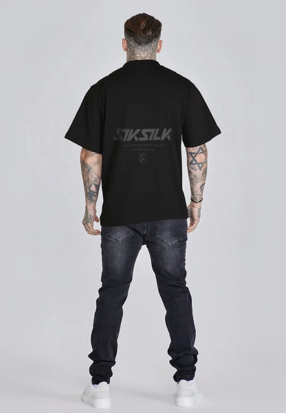 T-shirt Preta Estampada SikSilk