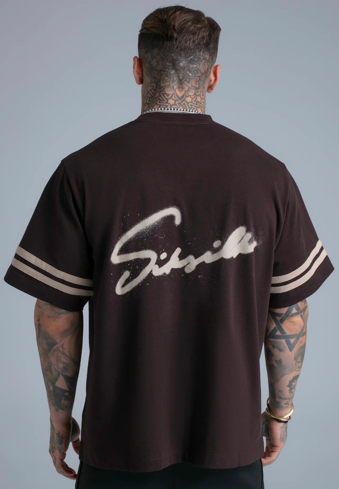 T-shirt Castanha SikSilk SS26