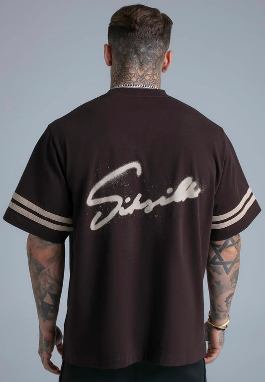 T-shirt Castanha SikSilk SS26