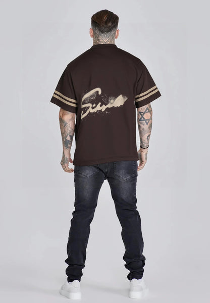 T-shirt Castanha Oversized SikSilk