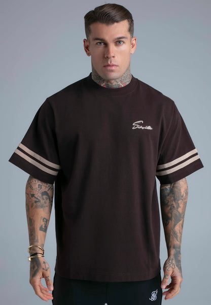 T-shirt Castanha Oversized SikSilk