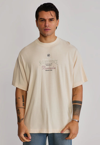 T-shirt Bege Estampada SikSilk