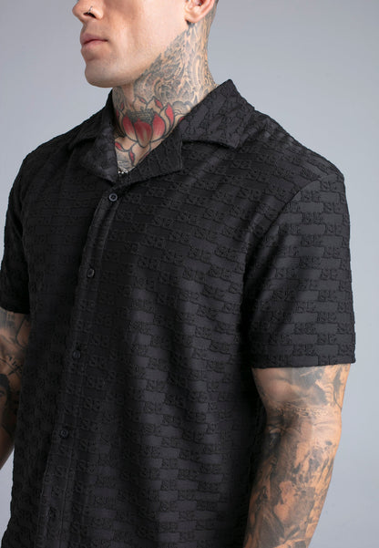 Conjunto Preto em Tecido Towelling SikSilk