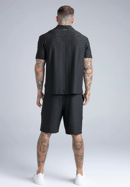 Conjunto Preto em Tecido Towelling SikSilk