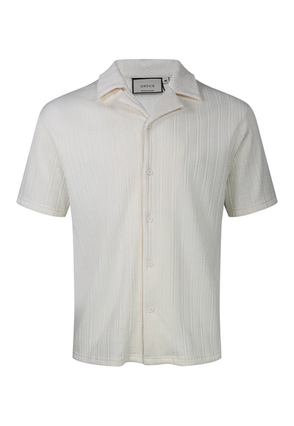 Camisa Branca em Tecido Texturado SikSilk