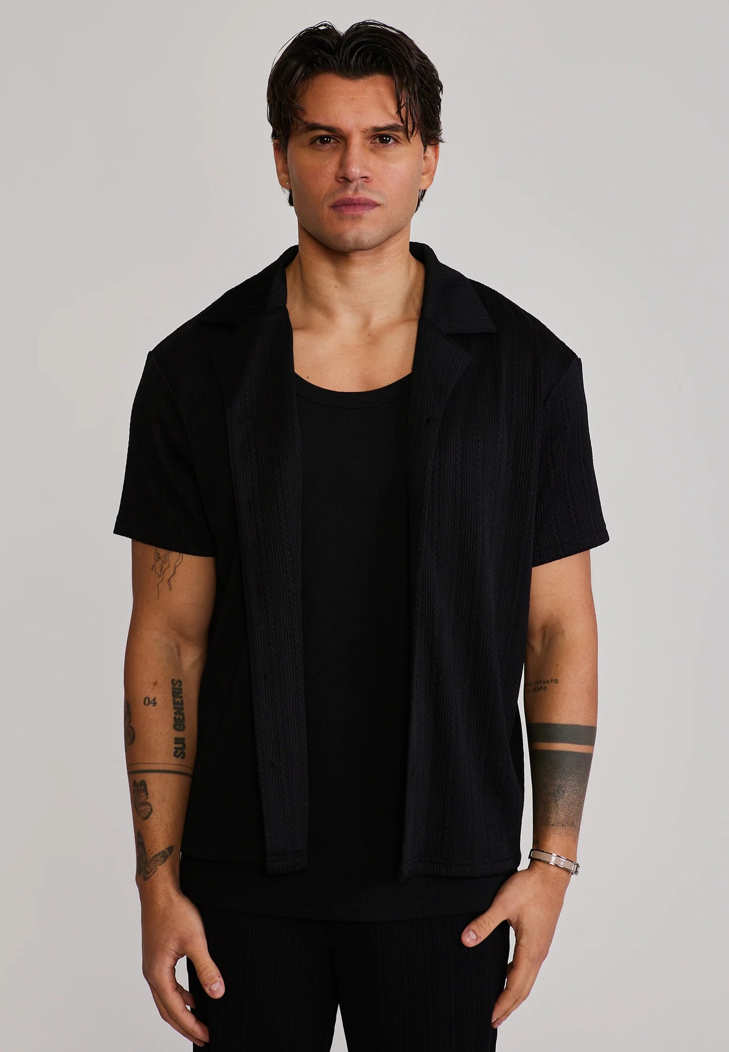 Camisa Preta SikSilk SS26