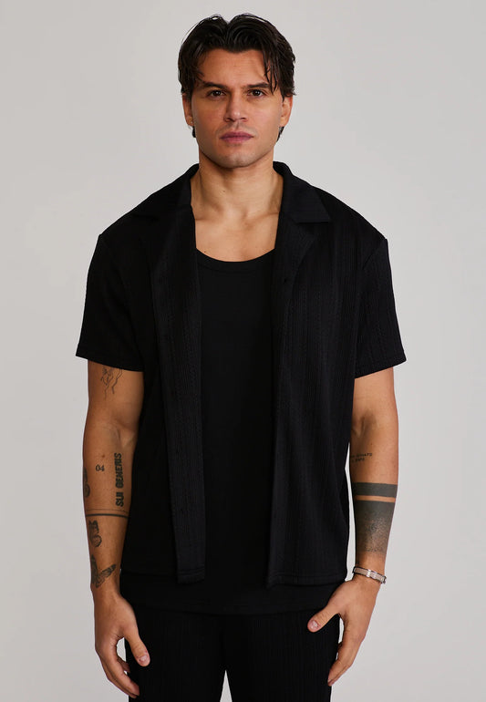 Camisa Preta SikSilk SS26