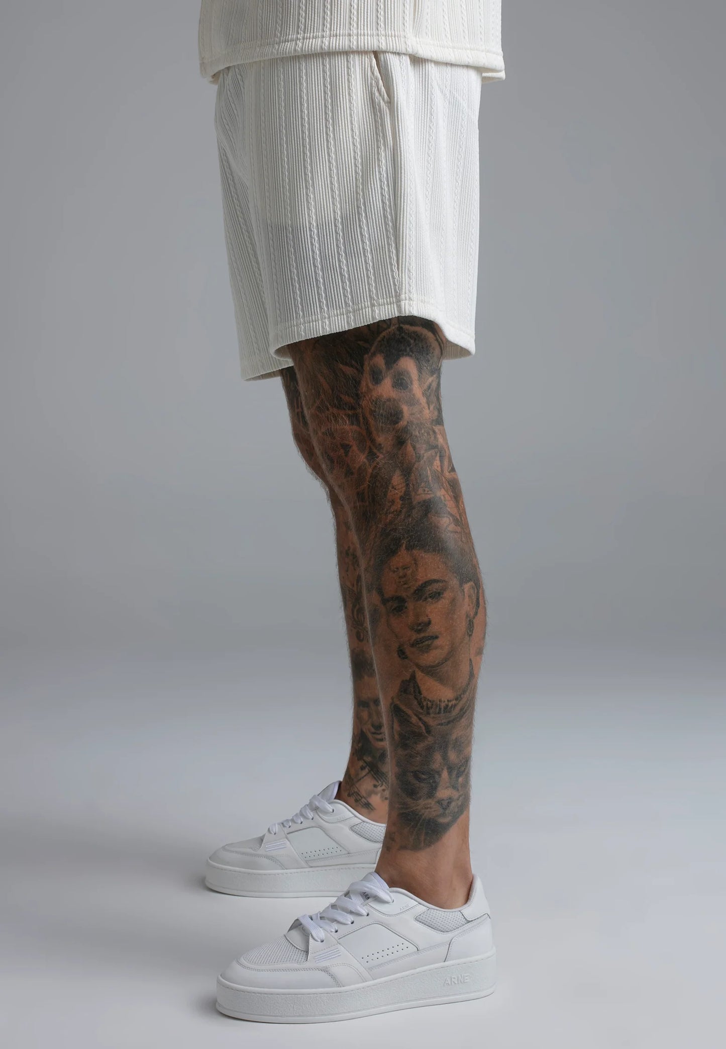 Conjunto  Branco Texturado