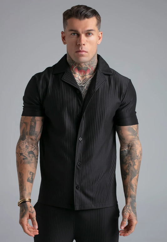 Camisa Preta SikSilk SS26