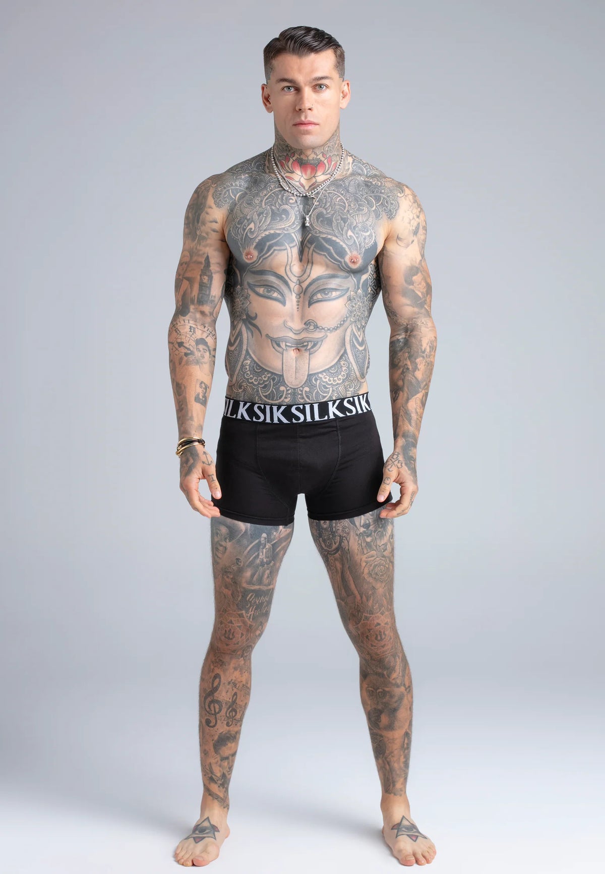 Pack 5 Boxers Pretos e Brancos SikSilk