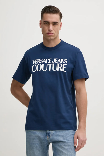 T-shirt Azul Versace Jeans Couture SS25 Versace Jeans Couture
