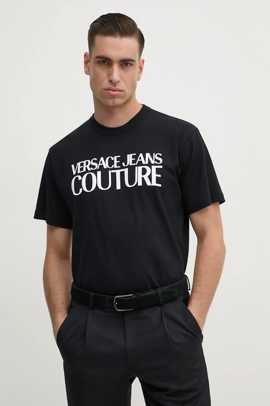 T-shirt Preta Versace Jeans Couture SS25