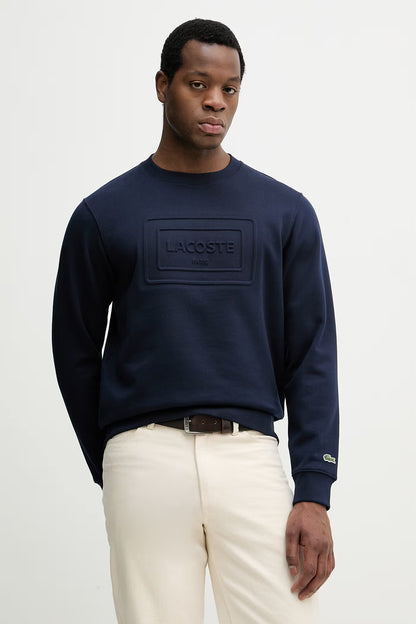 Camisola Azul Marinho Logo Embossed Lacoste