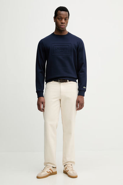Camisola Azul Marinho Logo Embossed Lacoste