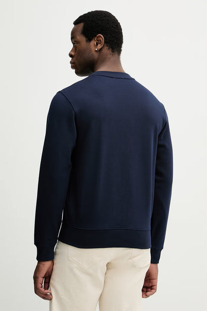 Camisola Azul Marinho Logo Embossed Lacoste