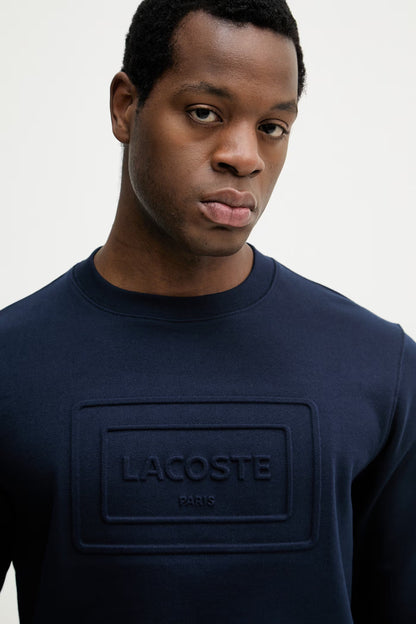 Camisola Azul Marinho Logo Embossed Lacoste