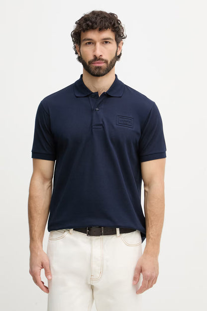 Polo Piquet Azul Marinho Lacoste