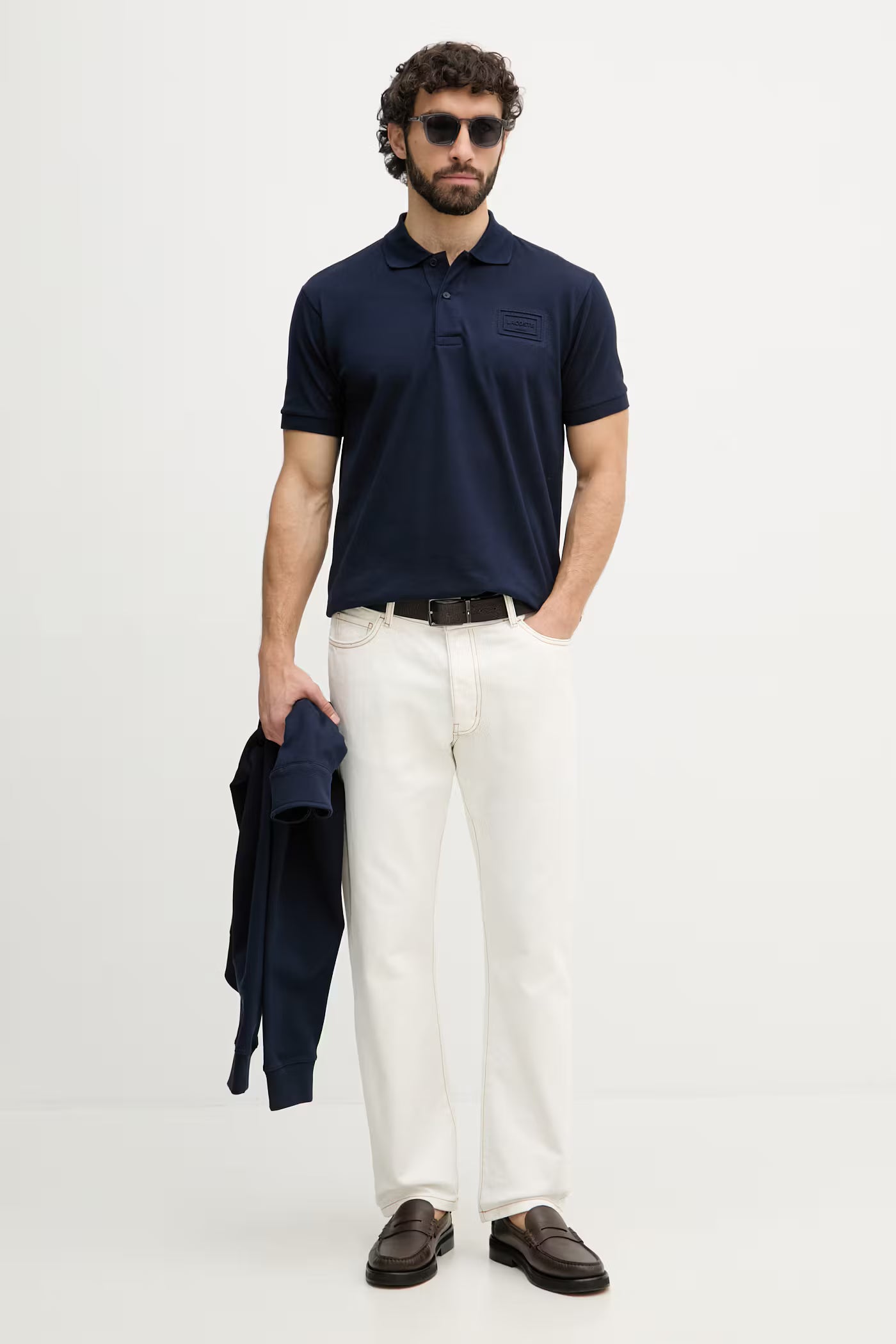 Polo Piquet Azul Marinho