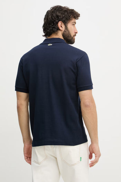 Polo Piquet Azul Marinho Lacoste